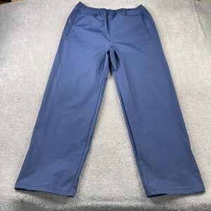 Vintage Columbia Rain‎ Pants Mens XL Blue Waterproof PVC Pull On Outdoors